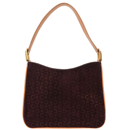 Celine Brown Suede Macadam Handbag