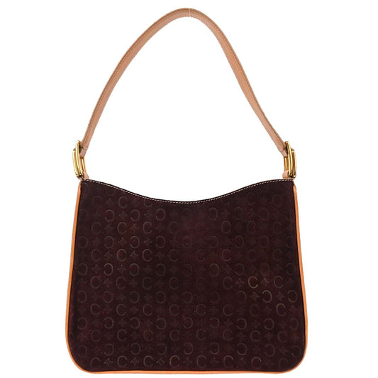 Celine Brown Suede Macadam Handbag