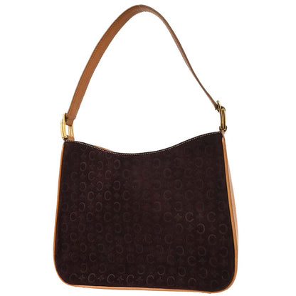 Celine Brown Suede Macadam Handbag