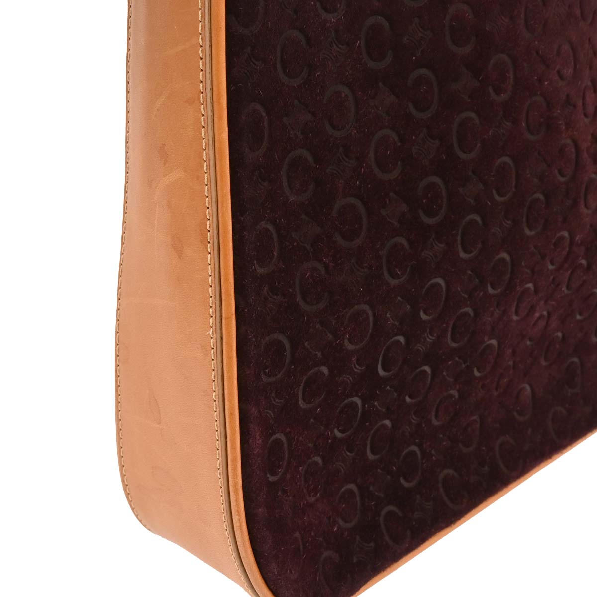 Celine Brown Suede Macadam Handbag