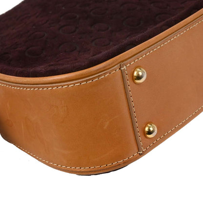 Celine Brown Suede Macadam Handbag
