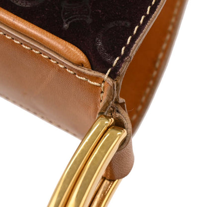 Celine Brown Suede Macadam Handbag