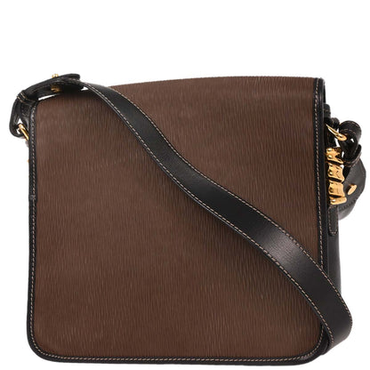 Loewe Brown Leather Belasquez Shoulder Bag