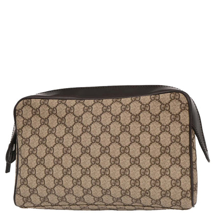 Gucci Beige PVC GG Pouch Clutch Bag