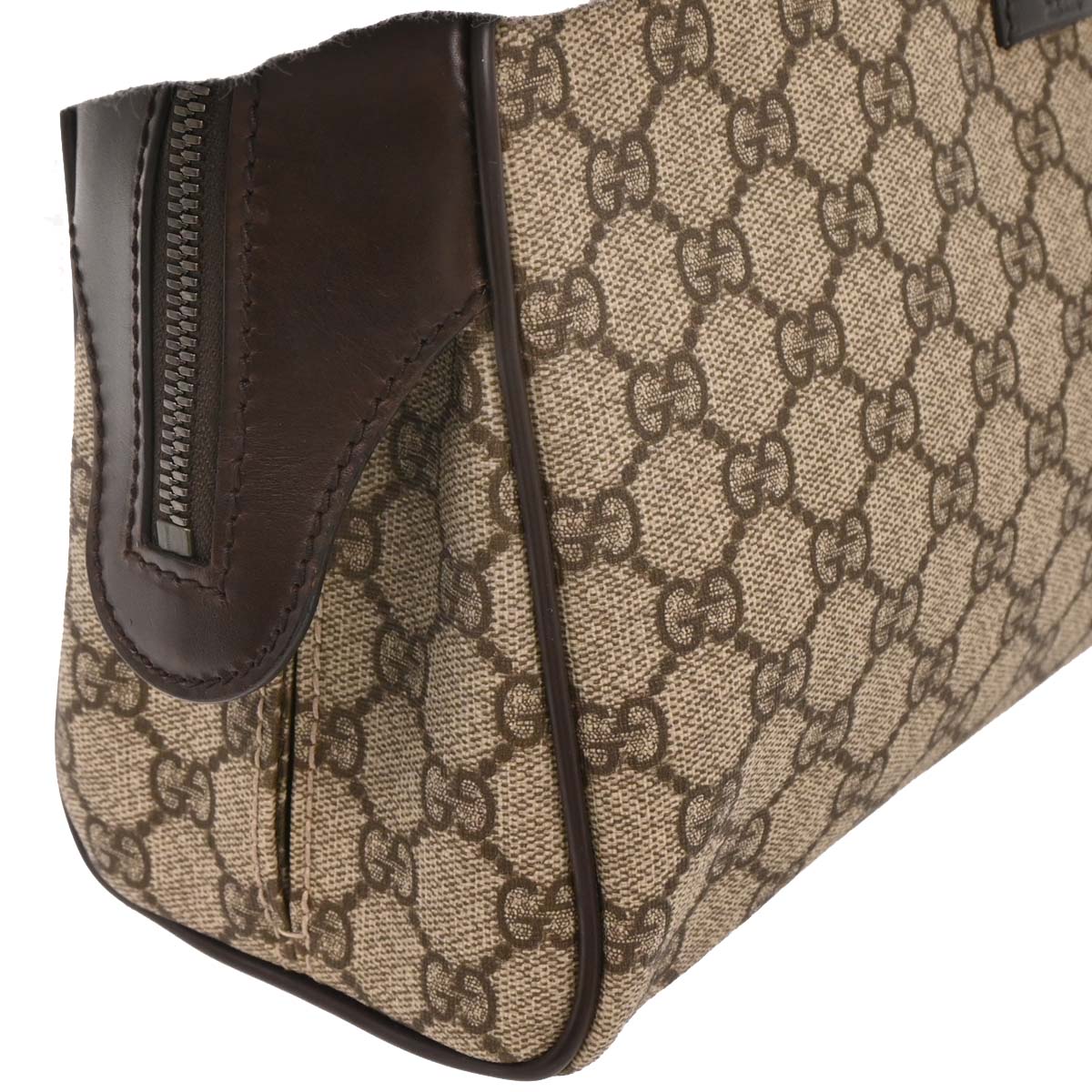 Gucci Beige PVC GG Pouch Clutch Bag