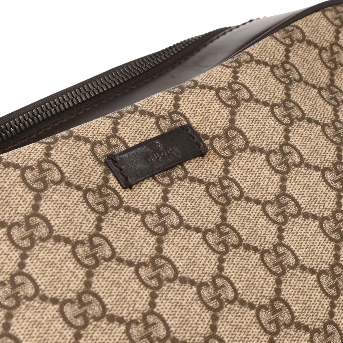 Gucci Beige PVC GG Pouch Clutch Bag