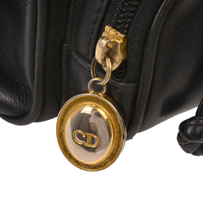 Christian Dior Black Leather Backpack