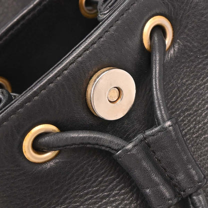 Christian Dior Black Leather Backpack