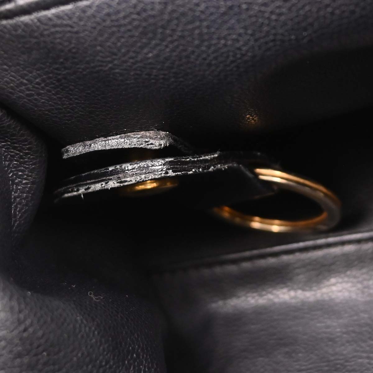 Christian Dior Black Leather Backpack