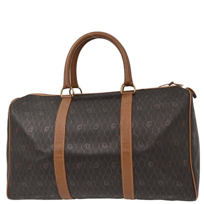 Christian Dior Dark Brown Honeycomb Duffle Handbag