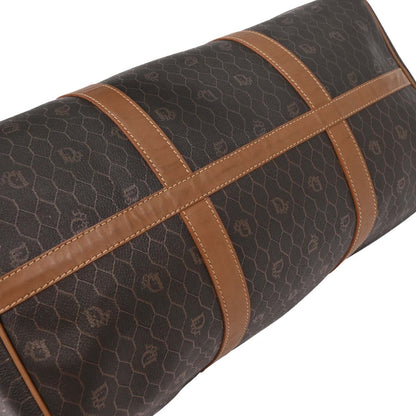 Christian Dior Dark Brown Honeycomb Duffle Handbag