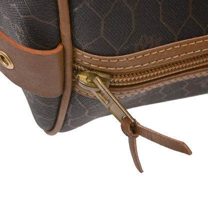 Christian Dior Dark Brown Honeycomb Duffle Handbag