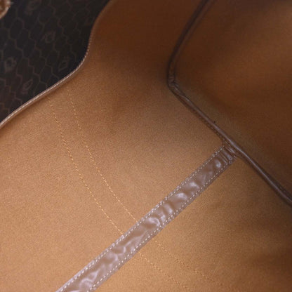 Christian Dior Dark Brown Honeycomb Duffle Handbag