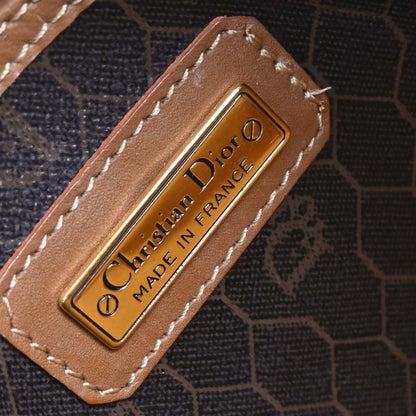 Christian Dior Dark Brown Honeycomb Duffle Handbag