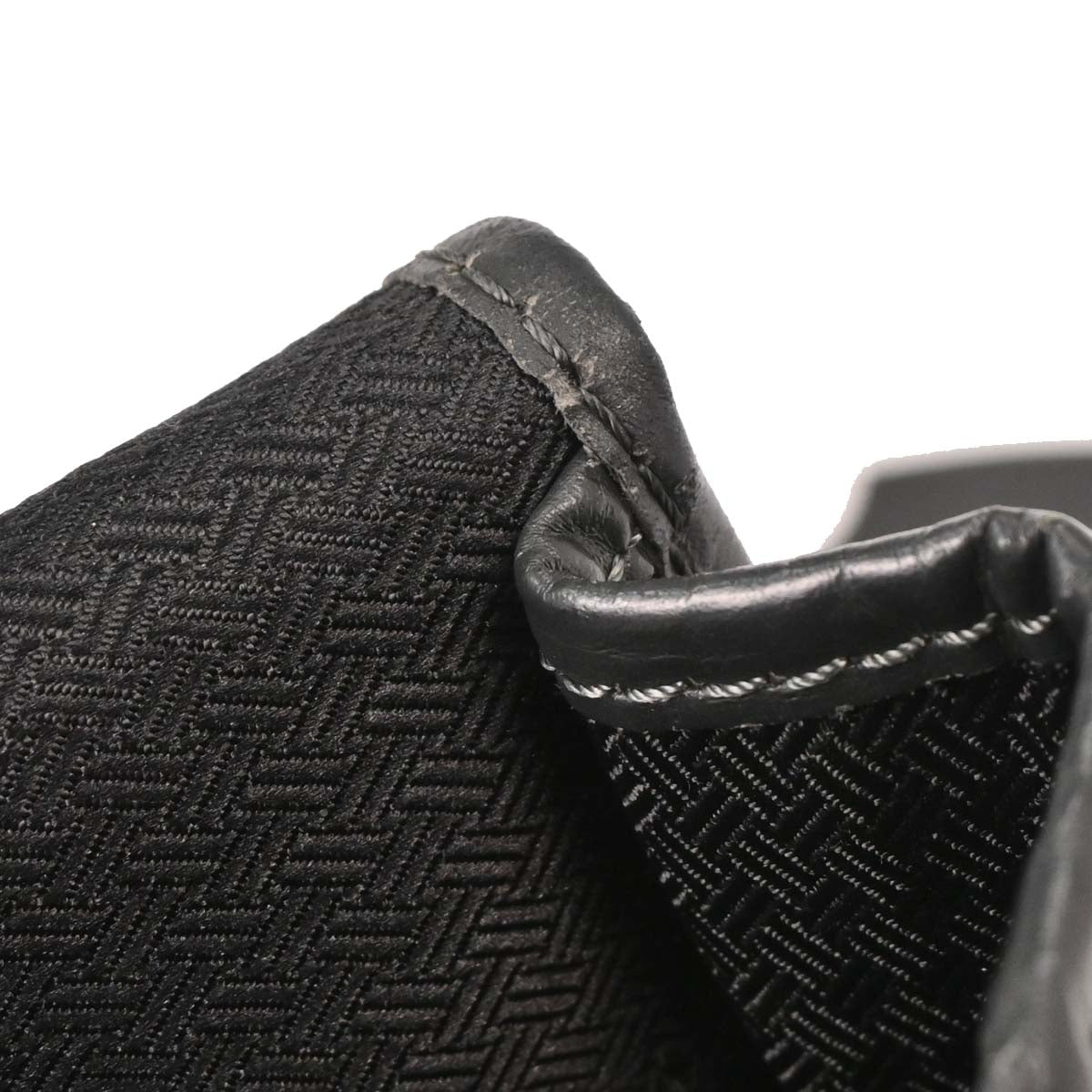 Christian Dior Black Canvas Trotter Shoulder Bag