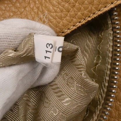 Prada Beige Leather Hobo Handbag