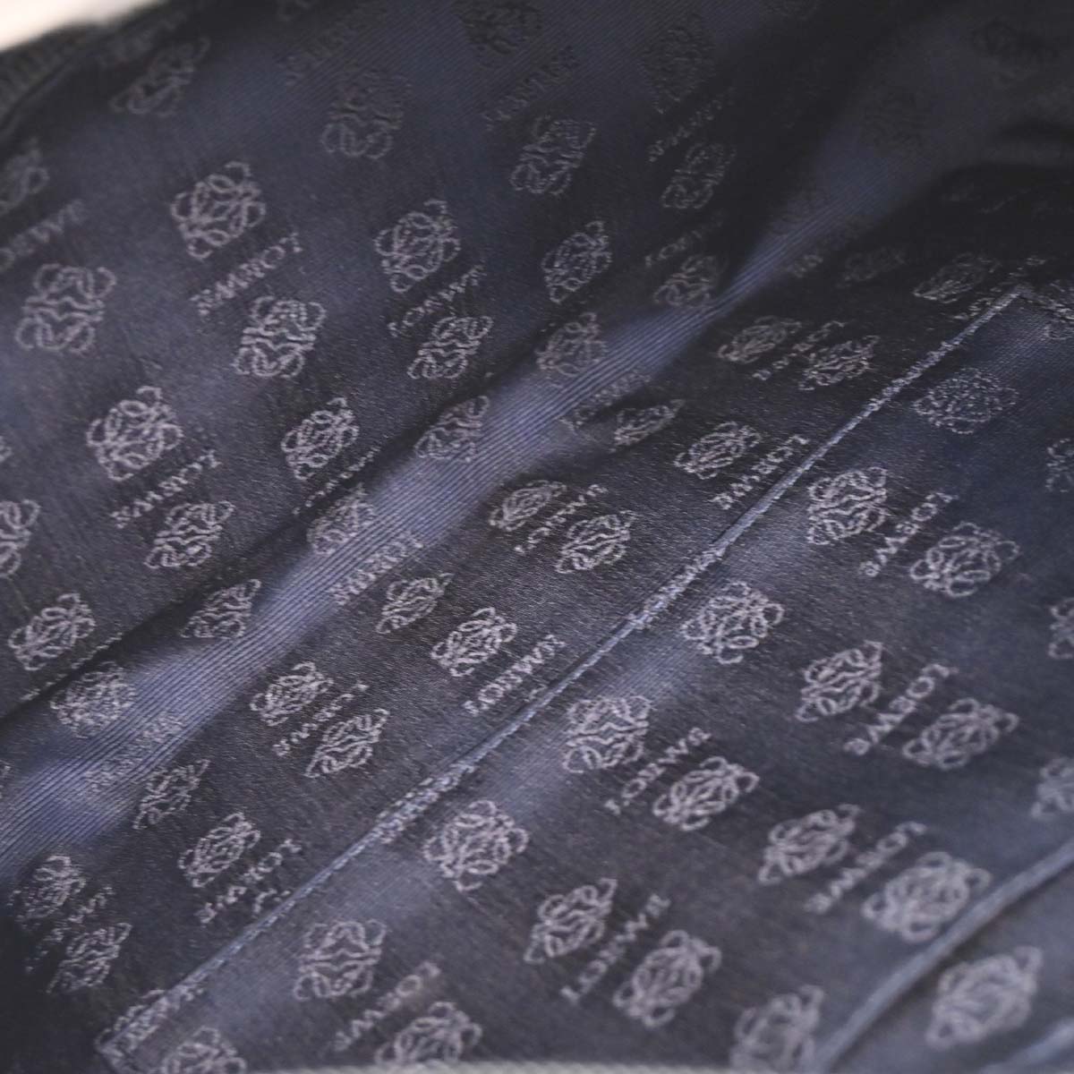 Loewe Navy Leather Handbag