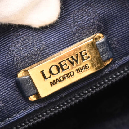 Loewe Navy Leather Handbag