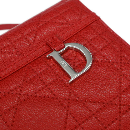 Christian Dior Red Cannage Vanity Handbag