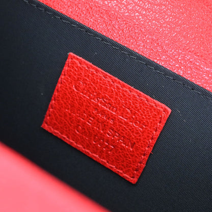Christian Dior Red Cannage Vanity Handbag