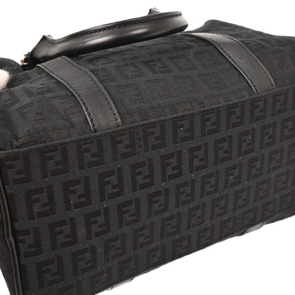 Fendi Black Canvas Zucchino Handbag