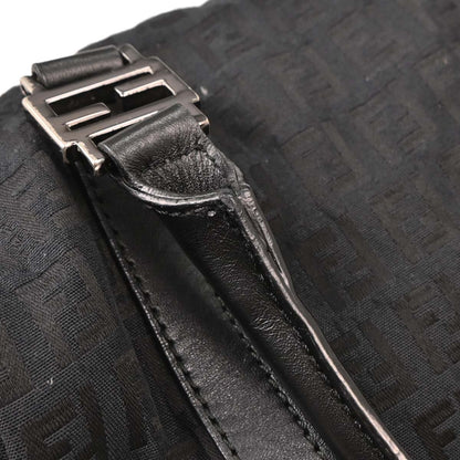 Fendi Black Canvas Zucchino Handbag