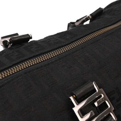 Fendi Black Canvas Zucchino Handbag