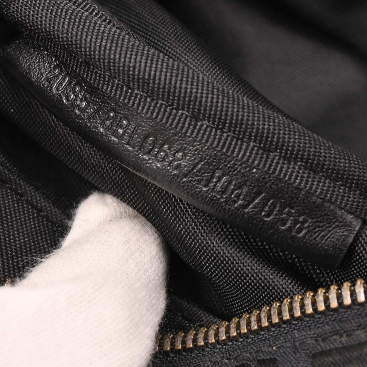 Fendi Black Canvas Zucchino Handbag