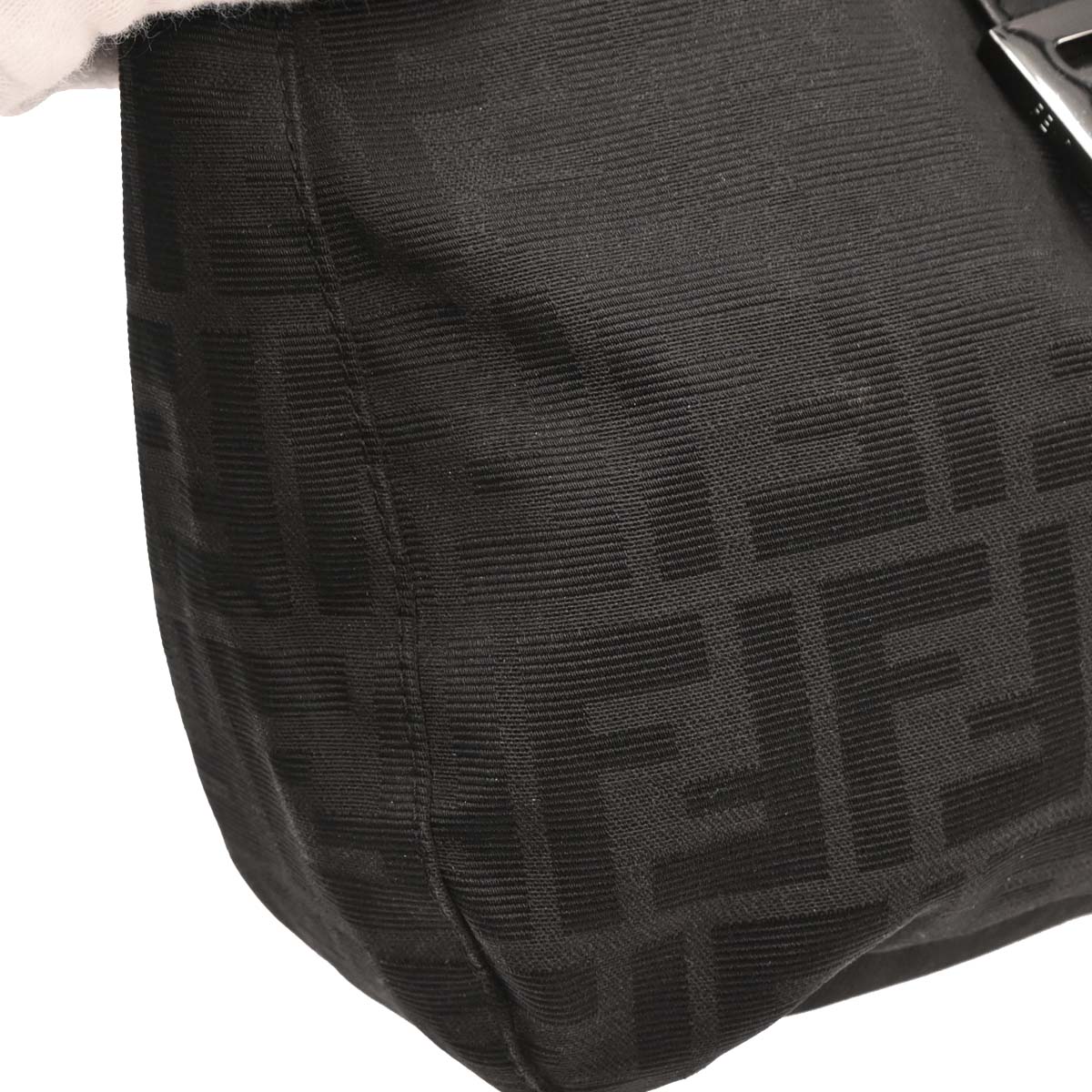 Fendi Black Canvas Zucca Handbag