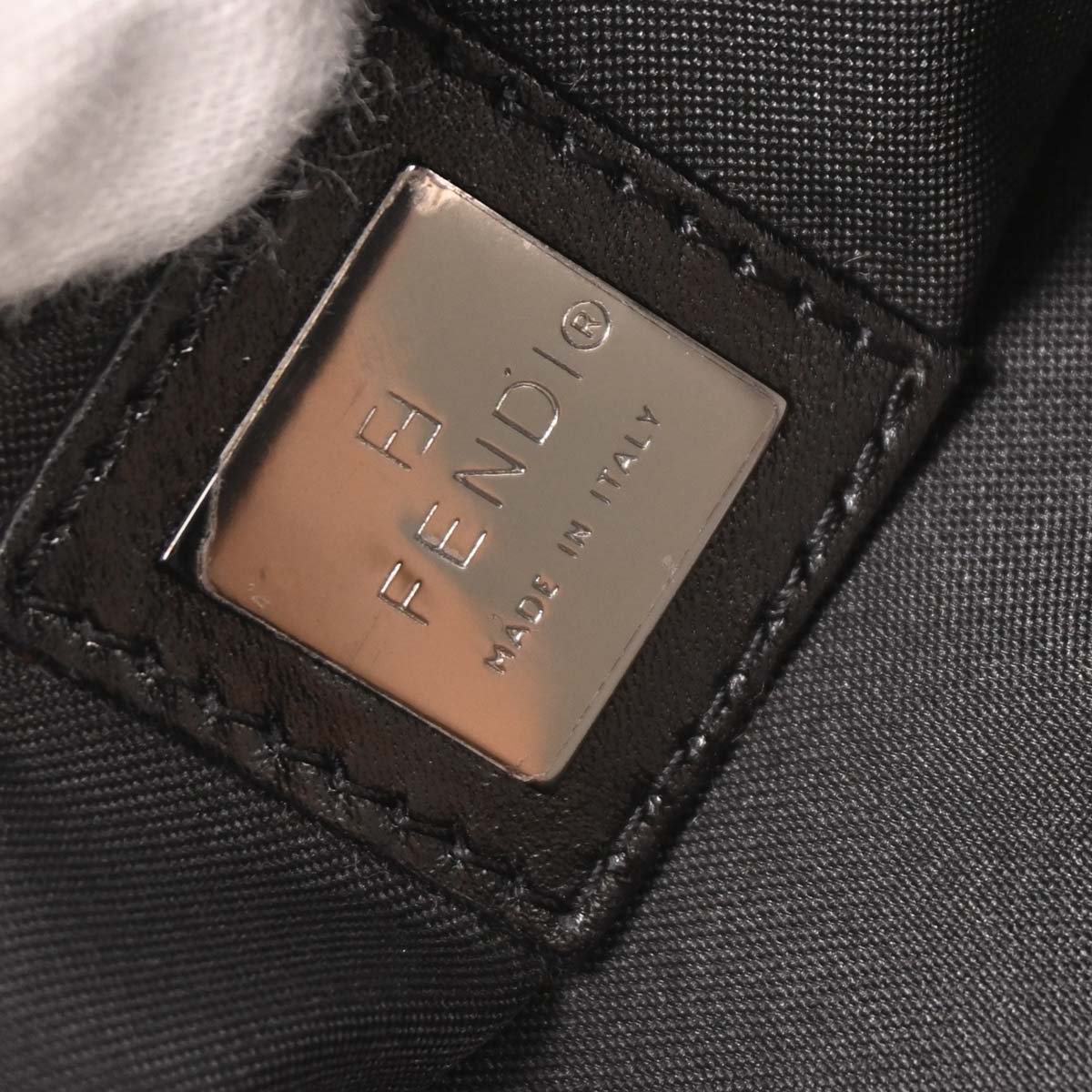 Fendi Black Canvas Zucca Handbag