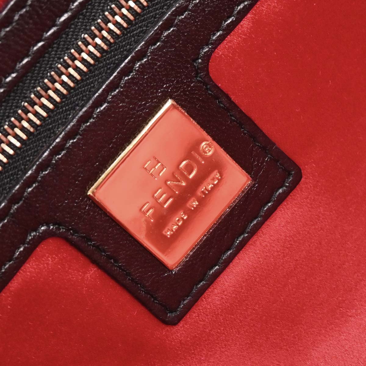 Fendi Black Suede Baguette Handbag
