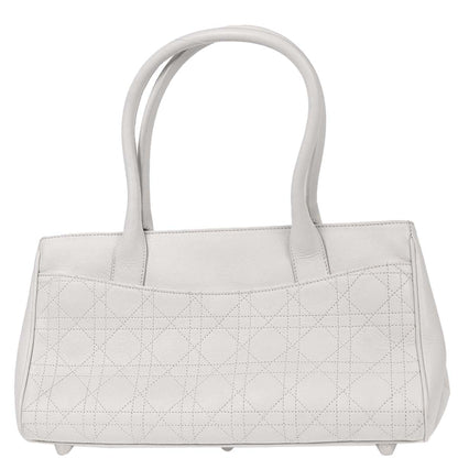 Christian Dior White Leather Handbag