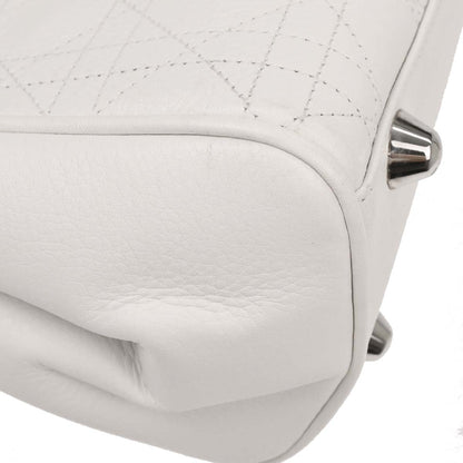 Christian Dior White Leather Handbag