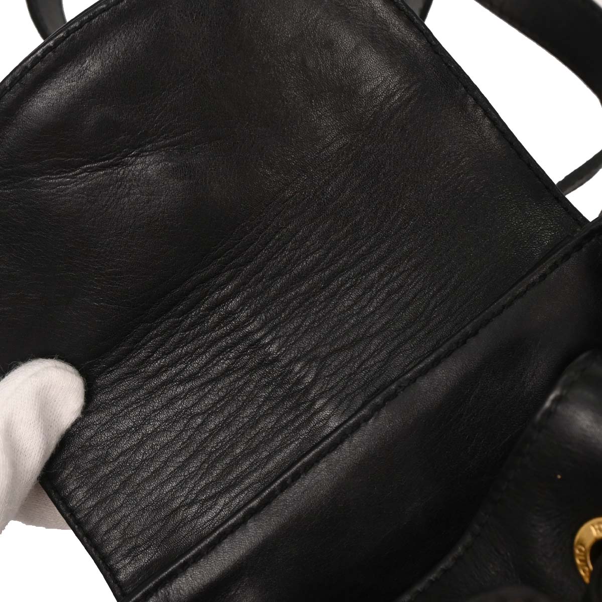 Gucci Black Bamboo Backpack