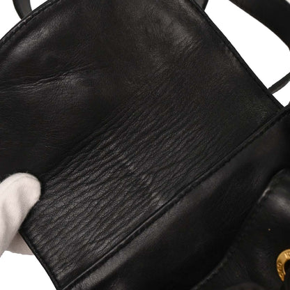 Gucci Black Bamboo Backpack