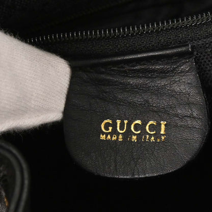 Gucci Black Bamboo Backpack