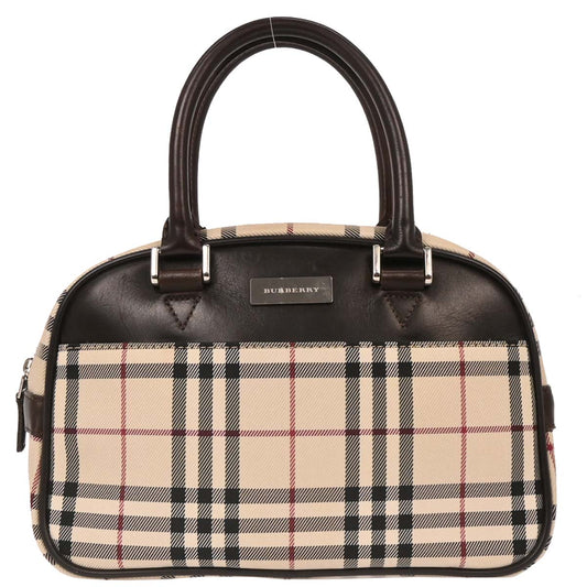 Burberry Beige Brown Burberry Check Handbag
