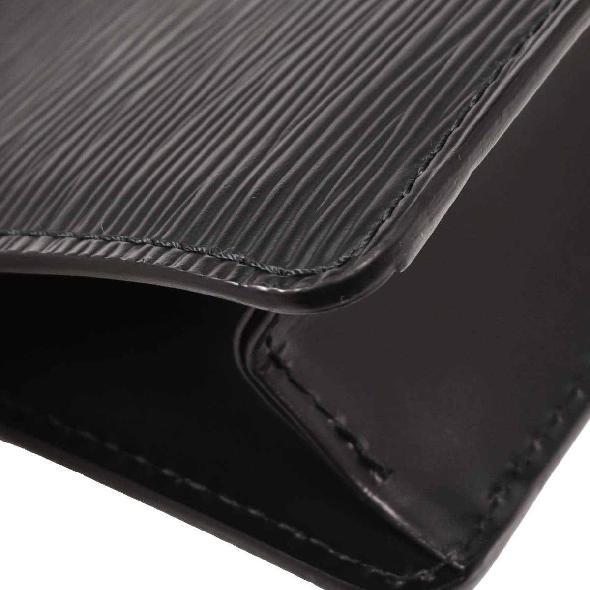 Louis Vuitton Black Epi Pochette Sellier Dragonne Clutch M52612