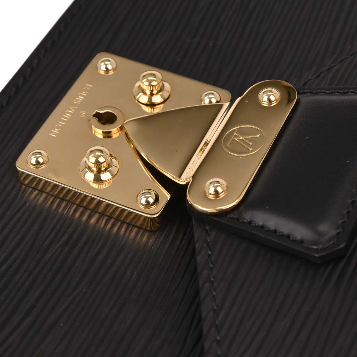 Louis Vuitton Black Epi Pochette Sellier Dragonne Clutch M52612