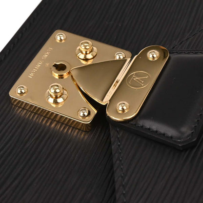 Louis Vuitton Black Epi Pochette Sellier Dragonne Clutch M52612