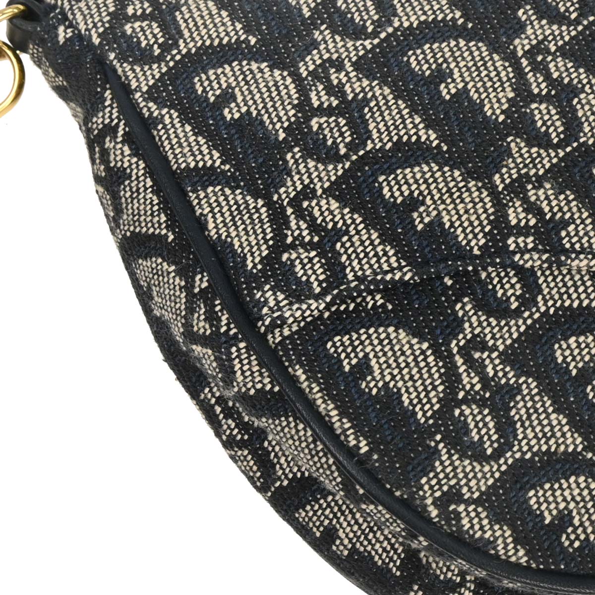 Christian Dior Navy Trotter Saddle Handbag