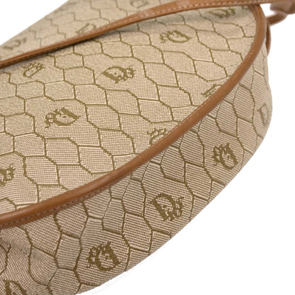 Christian Dior Beige Honeycomb Shoulder Bag