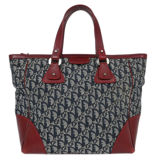 Christian Dior Navy Bordeaux Trotter Tote Bag