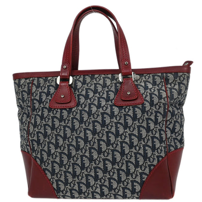 Christian Dior Navy Bordeaux Trotter Tote Bag