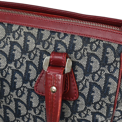 Christian Dior Navy Bordeaux Trotter Tote Bag