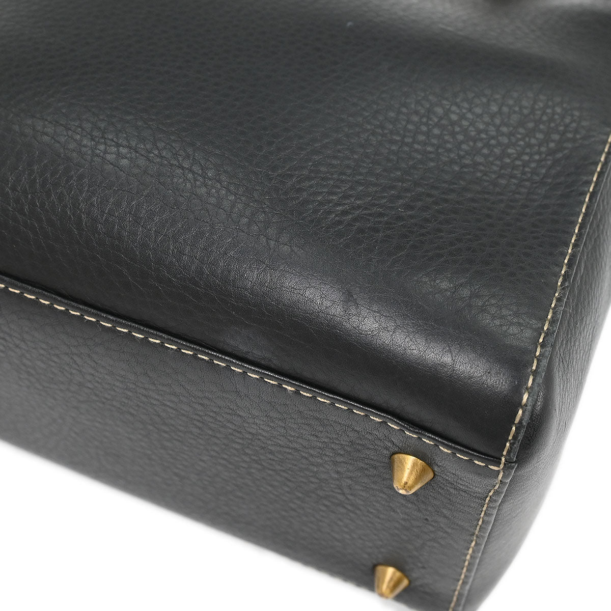 Christian Dior Black Calfskin Lady Dior 2way Shoulder Handbag
