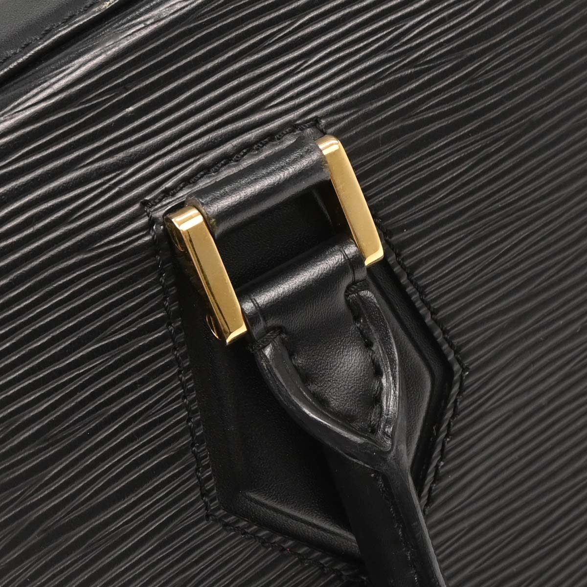 Louis Vuitton Black Epi Sablon Handbag M52042