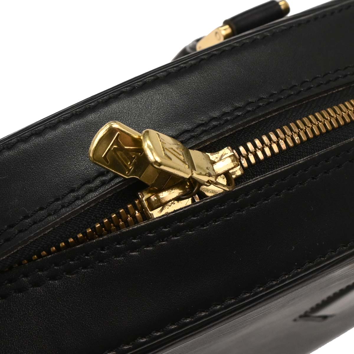 Louis Vuitton Black Epi Sablon Handbag M52042