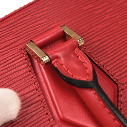 Louis Vuitton Red Epi Sablon Handbag M52047