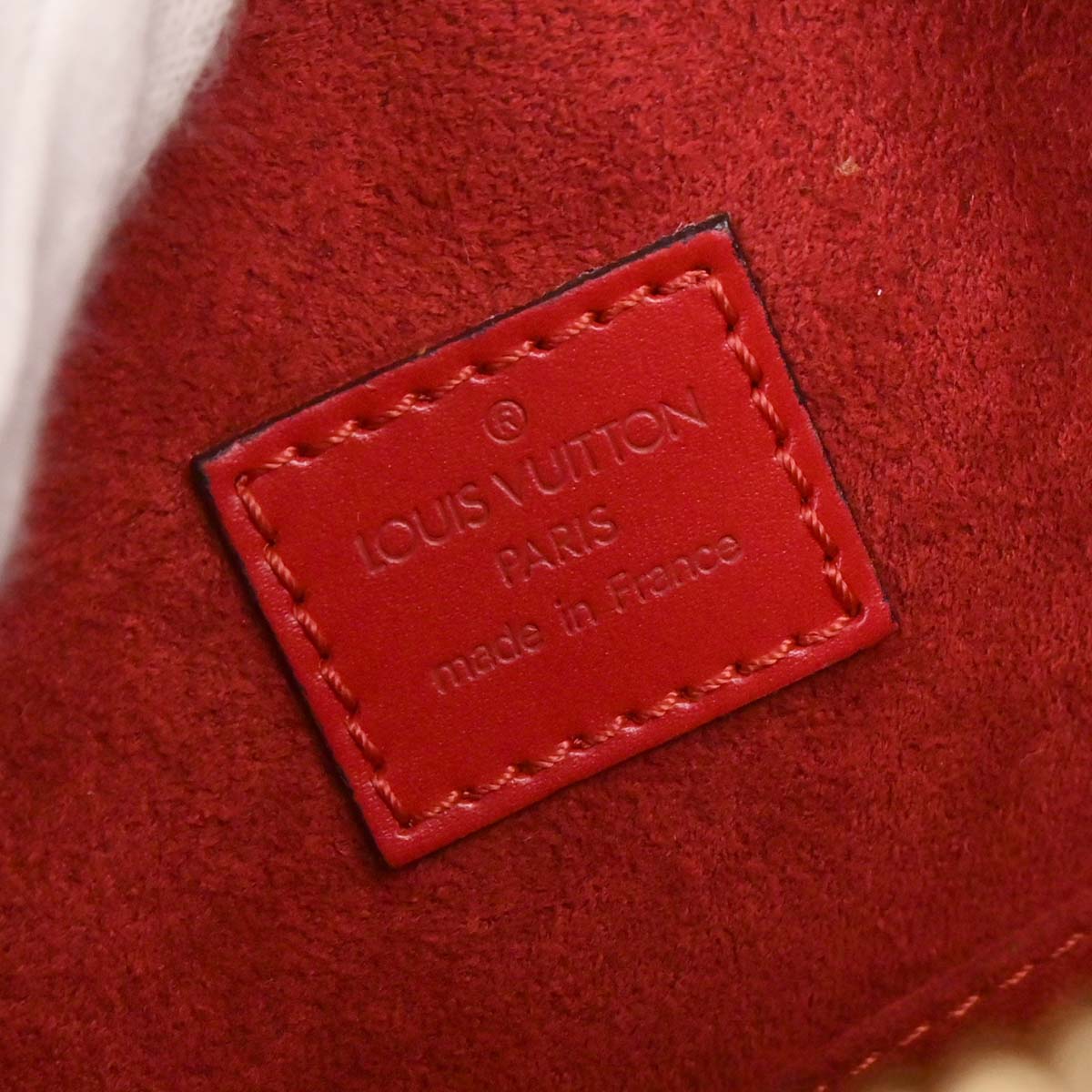Louis Vuitton Red Epi Sablon Handbag M52047